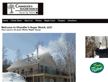 Tablet Screenshot of chandlerssugarshack.com